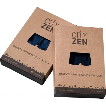 CityZen CityZen antibakteriální pánské boxerky navy+modré