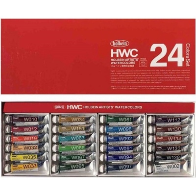 Holbein Artists Akvarelové barvy sada 24 x 5 ml – Zbozi.Blesk.cz
