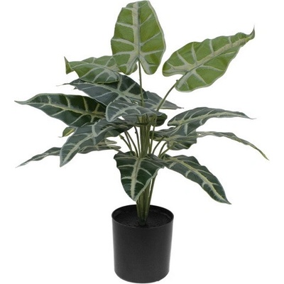 Umělá květina Caladium plant, červeno-zelná, 35 cm