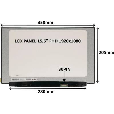 SIL LCD PANEL 15,6" FHD 1920x1080 30PIN MATNÝ IPS / BEZ ÚCHYTŮ
