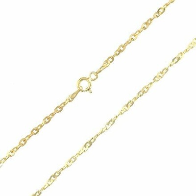 InfinitySilver Strieborná pozlátená retiazka lambáda 1450050G45