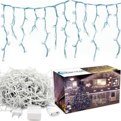 Cencúľové lampy 200LED svetelné závesy Cold White biela