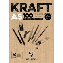 Clairefontaine Blok Brown Kraft A4 100 listov 90 g