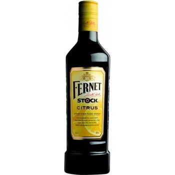 Fernet Stock Citrus 27% 0,5 l (holá láhev)