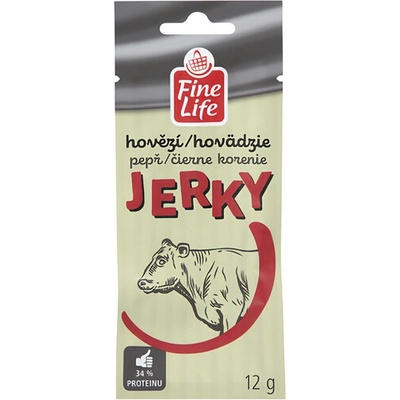 Fine Life Jerky hovězí pepřové 12 g