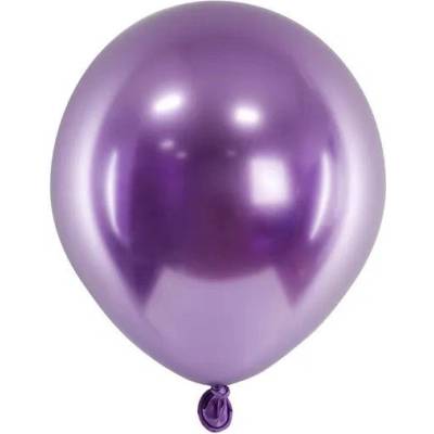 Party Deco Латексови Балони Хром, Виолетово - 12 см (chb1-5-014-50)