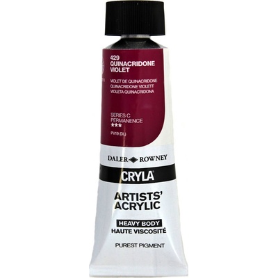 Daler-Rowney Cryla Artists’ АКРИЛНА боя Quinacridone Violet 75 ml 1 бр (125075429)