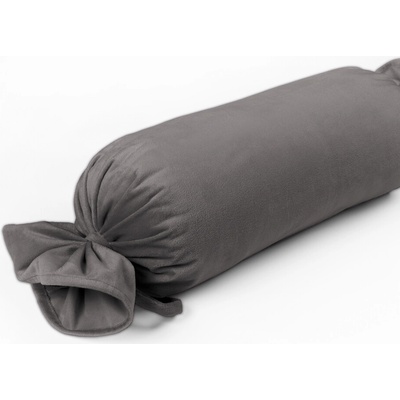 Biante Zamatový vankúš valec bonbon Velvet Prémium SVP-017 Tmavo sivý 15x60