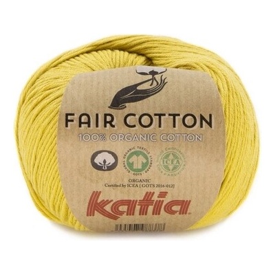 FAIR COTTON Katia Farby FAIR COTTON: 47 okrovo horčicová