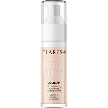 Claresa Keep It Nude! Hydratačný make-up zjednocujúci tón pleti 101 Light 30 ml