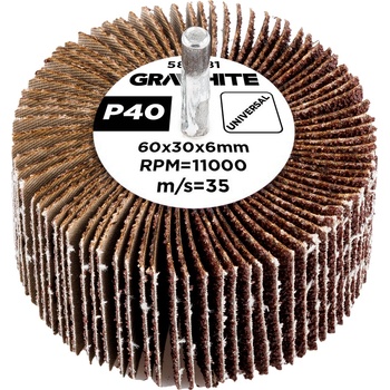 GRAPHITE Ламиниран диск 60 x 30 x 6 mm, P40 58T381 (58T381)