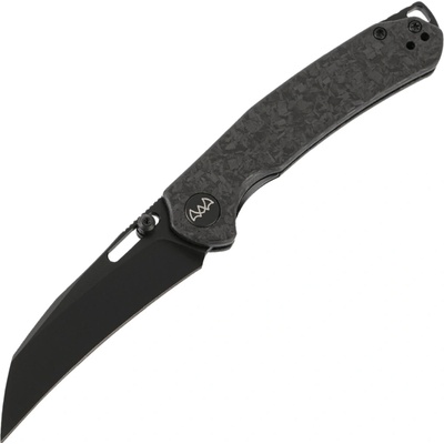 WIXCO WORTEX 14C28N PVD with Black Shredded CF handle Linerlock WX16-B