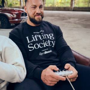GymBeam Суичър Lifting Society Black L