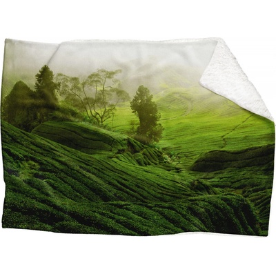 Impar fleece deka Zelené pole Podšití beránkem ANO 150x120