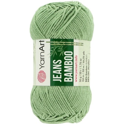 YarnArt Jeans Bamboo zeleno sivá 138