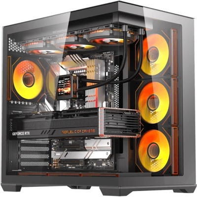 Ion Computers Геймърски компютър ION C280 ARGB с процесор Intel Core Ultra 7 270K Plus, видео карта GeForce RTX 5070 Ti 16GB GDDR7, RAM памет 32GB (2x16GB) DDR5 6000MHz, SSD 1TB PCIe Gen4 NVMe M. 2 7100/6000 Mb/s, водно охлаждане 360 (c003054)