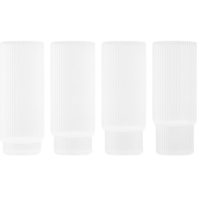 Ferm Living Ripple Високи чаши, замръзнали, 4 бр (1104269323)