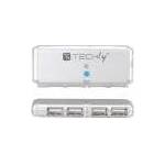 TECHLY IUSB2-HUB599TY interface hub USB 2.0 480 Mbit/s Grey
