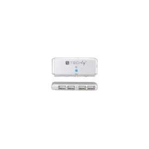 TECHLY IUSB2-HUB599TY interface hub USB 2.0 480 Mbit/s Grey