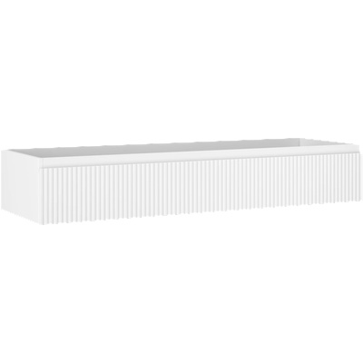 Mexen Rivel шкаф за баня под умивалник 140 см, 1 чекмедже, с канали, бял мат (91A20-14023-1-BF01)