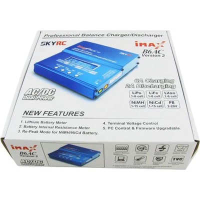 Sky RC Зарядно устройство iMax SKYRC B6AC V2 за Li-ion, Li-pol, Pb, Li-Fe, Ni-Cd, Ni-Mh батерии (iMax B6AC V2)