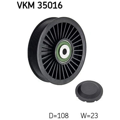 Vratná/vodiaca kladka rebrovaného klinového remeňa SKF VKM 35016