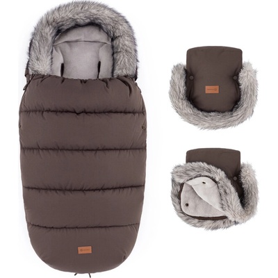 Petite&Mats Set zimný Comfy 4v1 Furry Rich Brown
