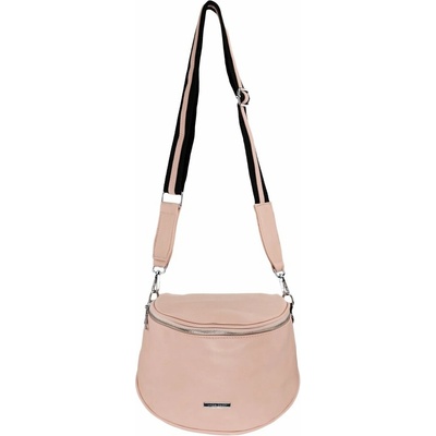 DIANA dámska crossbody koženková kabelka Tmavoružová