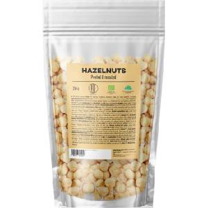 BrainMax Pure Pure® Hazelnuts Peeled & Roasted, Лешници, белени, печени, ОРГАНИЧНИ, 250 g