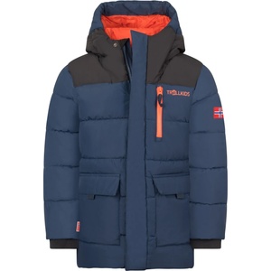 TROLLKIDS Детско зимно яке Trollkids Kid's Torsvag Parka Winter jacket - Mystic Blue / Black / Flame Orange - размер 98 (EU) (703-7241-0311)