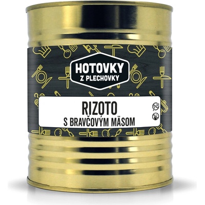 Hotovky z plechovky Rizoto s bravčovým mäsom 0,8 kg