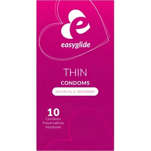 EasyGlide - тънки презервативи - ултра тънки - 10 броя - lovesexshop