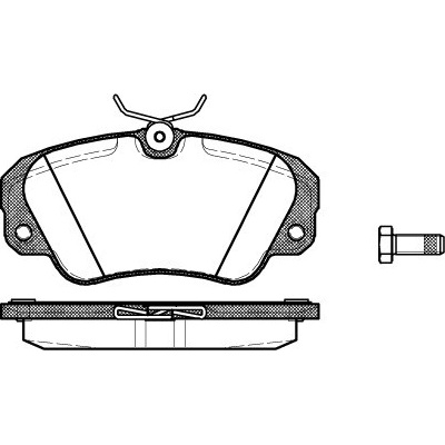 Sada brzdových platničiek kotúčovej brzdy REMSA 0382.00
