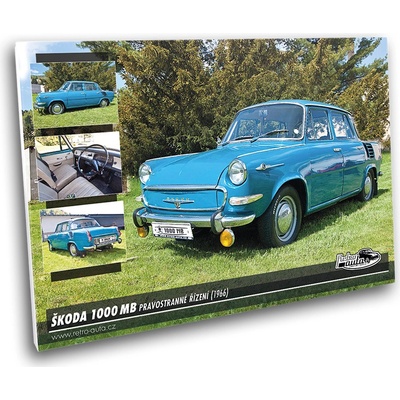 Obraz č. 07 - ŠKODA 1000 MB - pravostr. řízení (1966) 100x70 cm