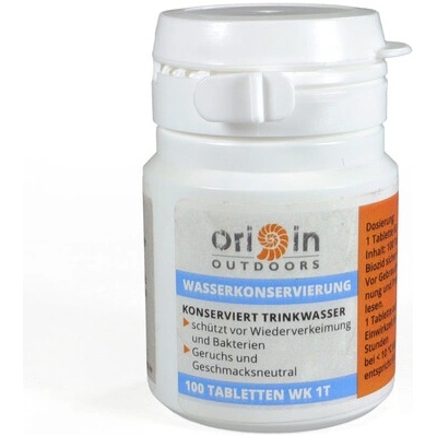 Origin Outdoors Дезинфекция на вода 100 таблетки WK 1T (810444)