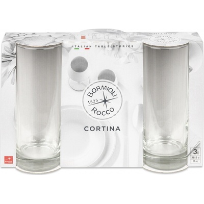 Sklenice Bormioli Cortina 3 x 385 ml