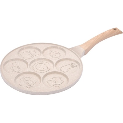 GastroKitchen Indukčná panvica na lievance 26 cm zvieratká 6,5 cm