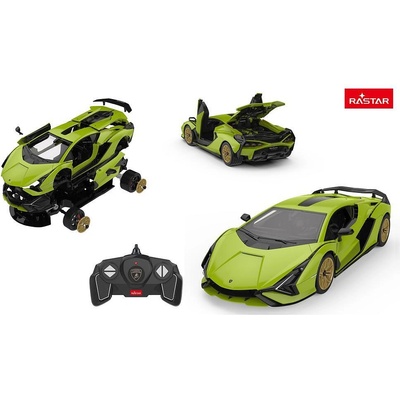 Rastar Кола за сглобяване Lamborghini Sian FKP37 R/C 1: 18 (1008765F)