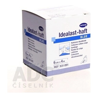 IDEALAST COLOR COHESIVE ovínadlo elastické krátkoťažné, modré 6 cm x 4 m 1 ks