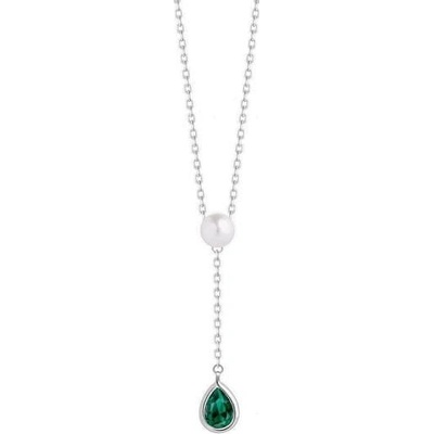 Preciosa Nežný strieborný náhrdelník s pravou perlou pure pearl 5336 66
