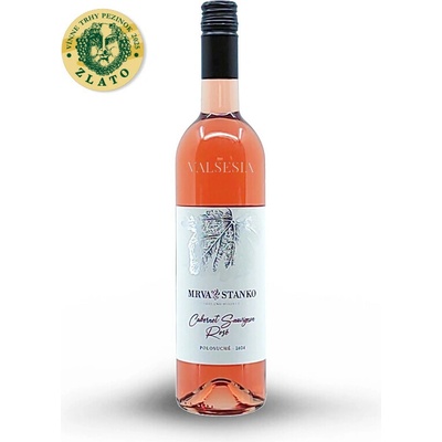 Mrva & Stanko Cabernet Sauvignon rosé 2024 13% 0,75 l (čistá fľaša)