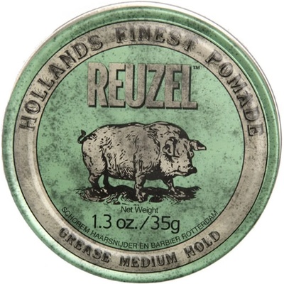 REUZEL Styling Green Pomade Grease Medium Hold помада за коса средна фиксация Man 35 гр