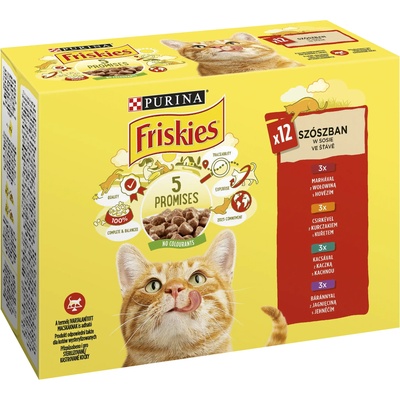 Friskies Cat Adult суперпак с 12 пауча - 1.02кг