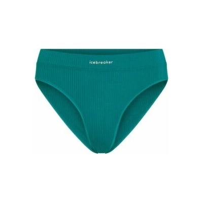 Icebreaker Merino Blend Rib Lotus Hipster Women zelená