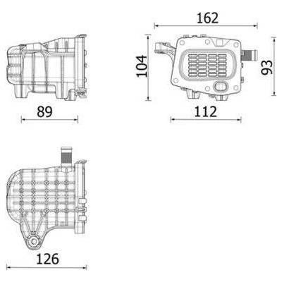 Chladič, recirkulace spalin MAHLE CE 41 000P (CE41000P)