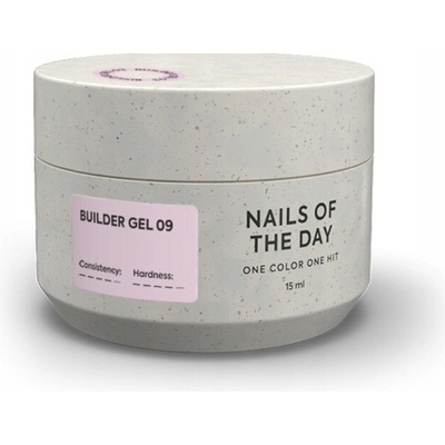Nailsoftheday Builder stavební gel mléčně růžový 09 15 ml