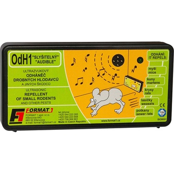 Format 1 Ultrazvukový odpuzovač hlodavců OdH1S slyšitelný 76
