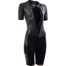 Women's Evolution Swimrun Wetsuit / Black/Orange/Gun Metal