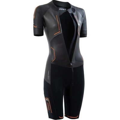 Women's Evolution Swimrun Wetsuit / Black/Orange/Gun Metal