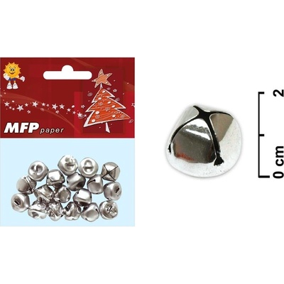 MFP Paper Rolničky 1,5cm 18ks stříbrné